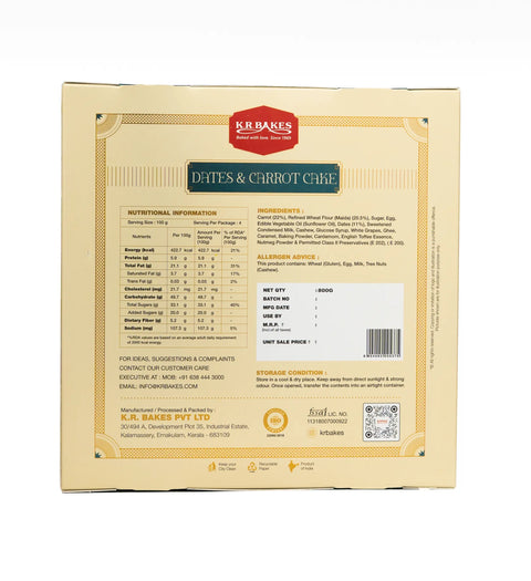 Dates and Carrot Cake